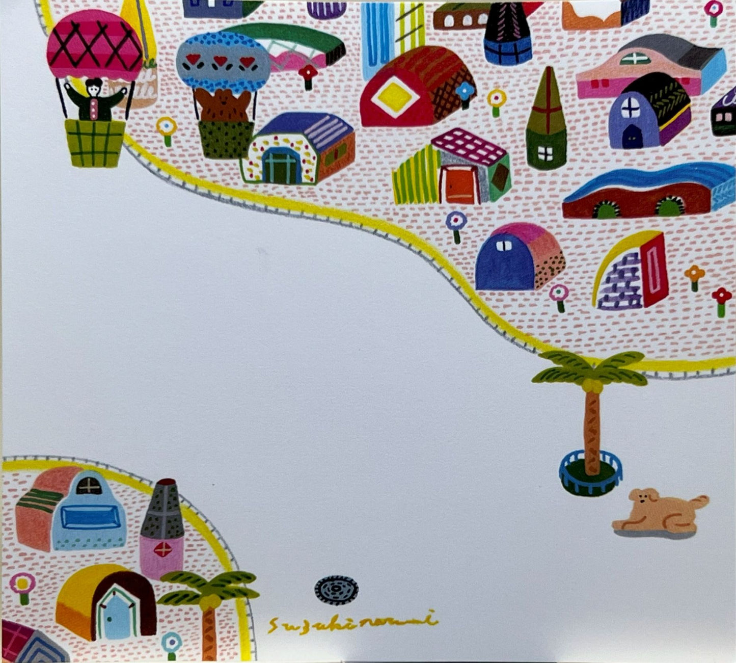 鈴木なるみによる街の暮らしをテーマにしたカラフルで楽しいブロックメモ(4柄)
Colorful and cheerful block memo featuring city life illustrations by Narumi Suzuki (4 designs)