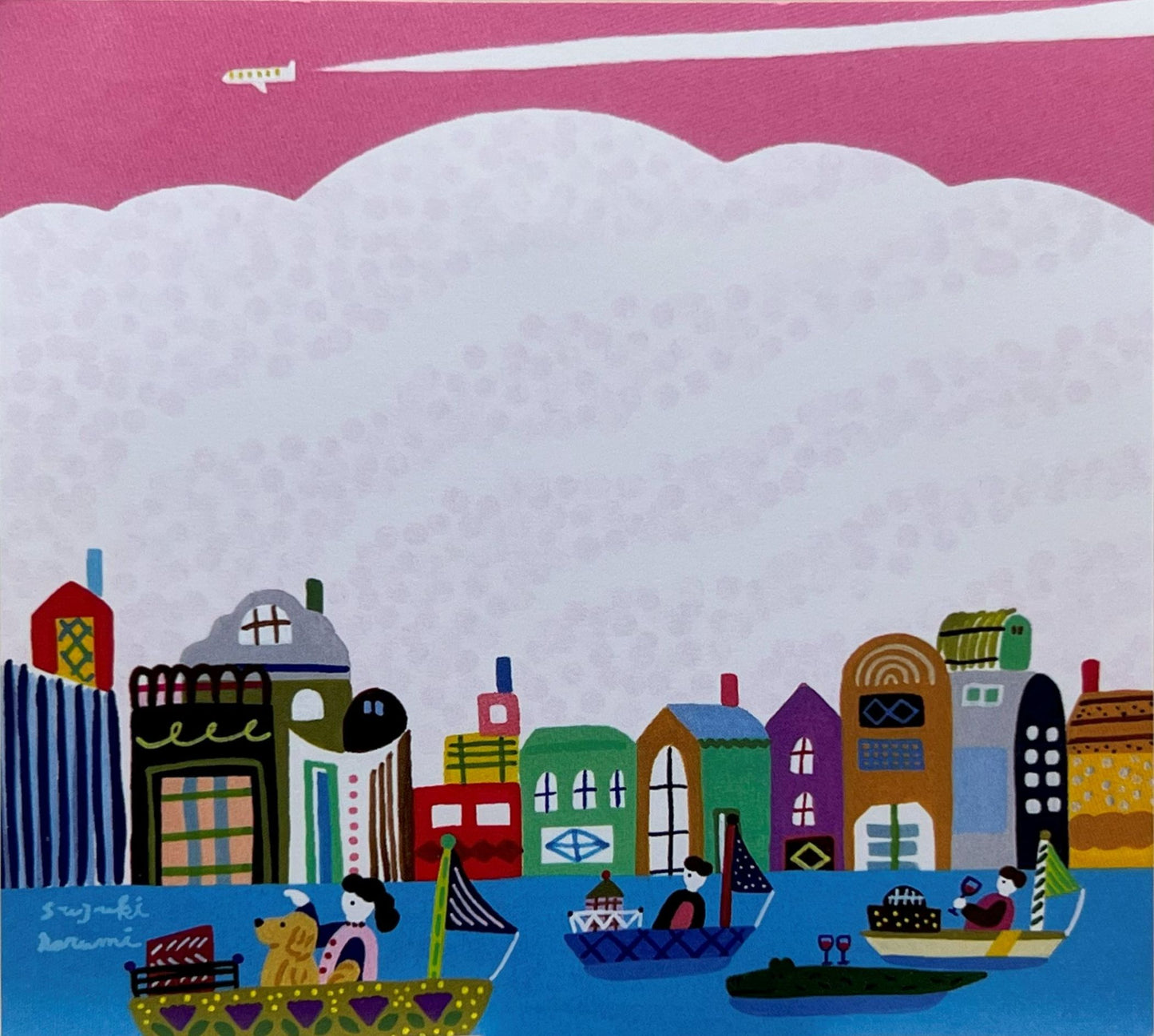 鈴木なるみによる街の暮らしをテーマにしたカラフルで楽しいブロックメモ(4柄)
Colorful and cheerful block memo featuring city life illustrations by Narumi Suzuki (4 designs)
