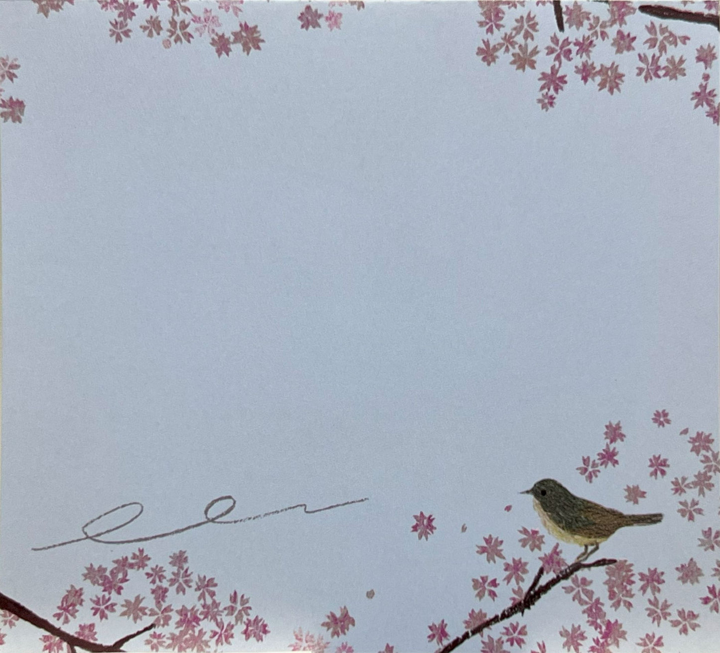 大森木綿子による桜の風景を描いた繊細なイラストのブロックメモ(4柄)
Delicate block memo featuring cherry blossom scenes illustrated by Yuko Omori (4 designs)