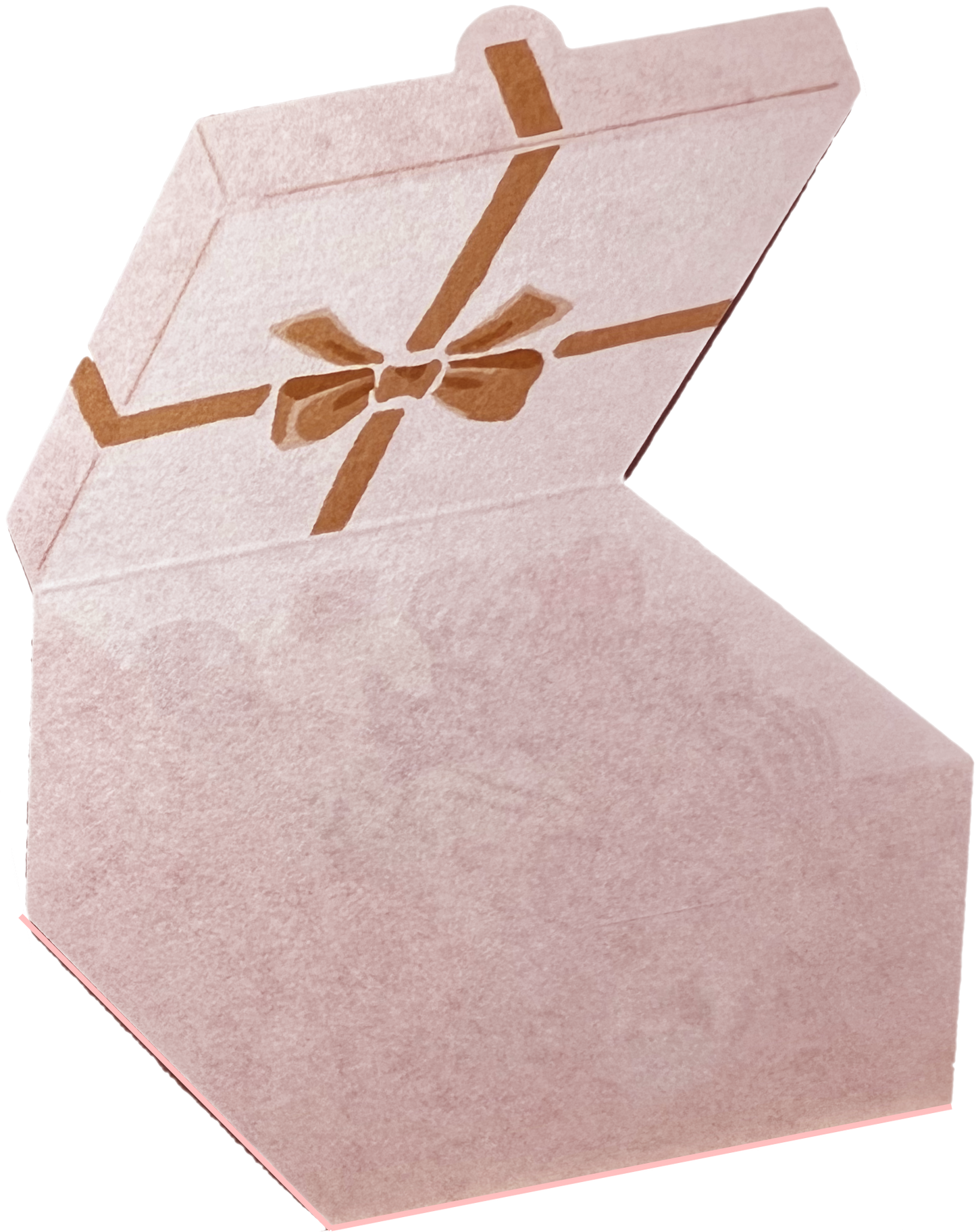 猫チョコ入りギフトボックス型のミニ便箋(折りたたみ式、オトメ時間シリーズ)
Foldable mini letter paper shaped like a Neko Choco gift box (Otome Jikan series)