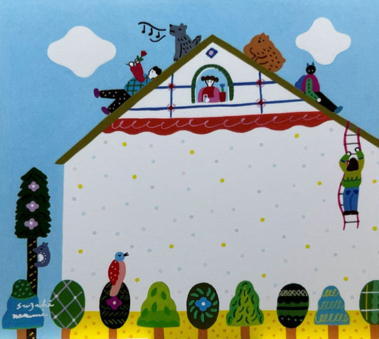鈴木なるみによる街の暮らしをテーマにしたカラフルで楽しいブロックメモ（4柄）
Colorful and cheerful block memo featuring city life illustrations by Narumi Suzuki (4 designs)