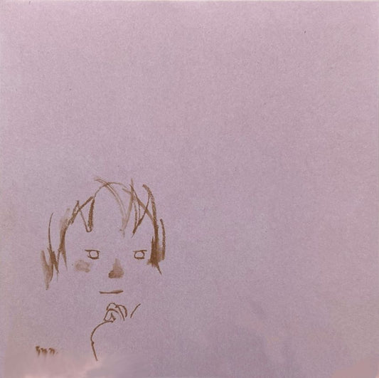 やさしい表情の子どもや鳥が描かれた、いわさきちひろのスケッチ風メモパッド。
あごに手をおく少女 1970年 桃色系
Memo pad featuring gentle sketches of children and birds by Chihiro Iwasaki.
Girl with Her Chin on Her Hand  1970  Pink tones