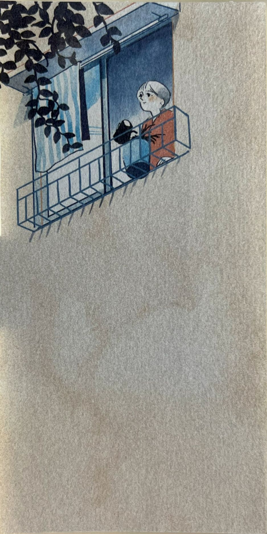 藤巻佐有梨による、穏やかな生活の一瞬を描いた美濃和紙一筆箋
Ichibitsusen letter pad by Sayuri Fujimaki depicting gentle moments of everyday life on Mino washi