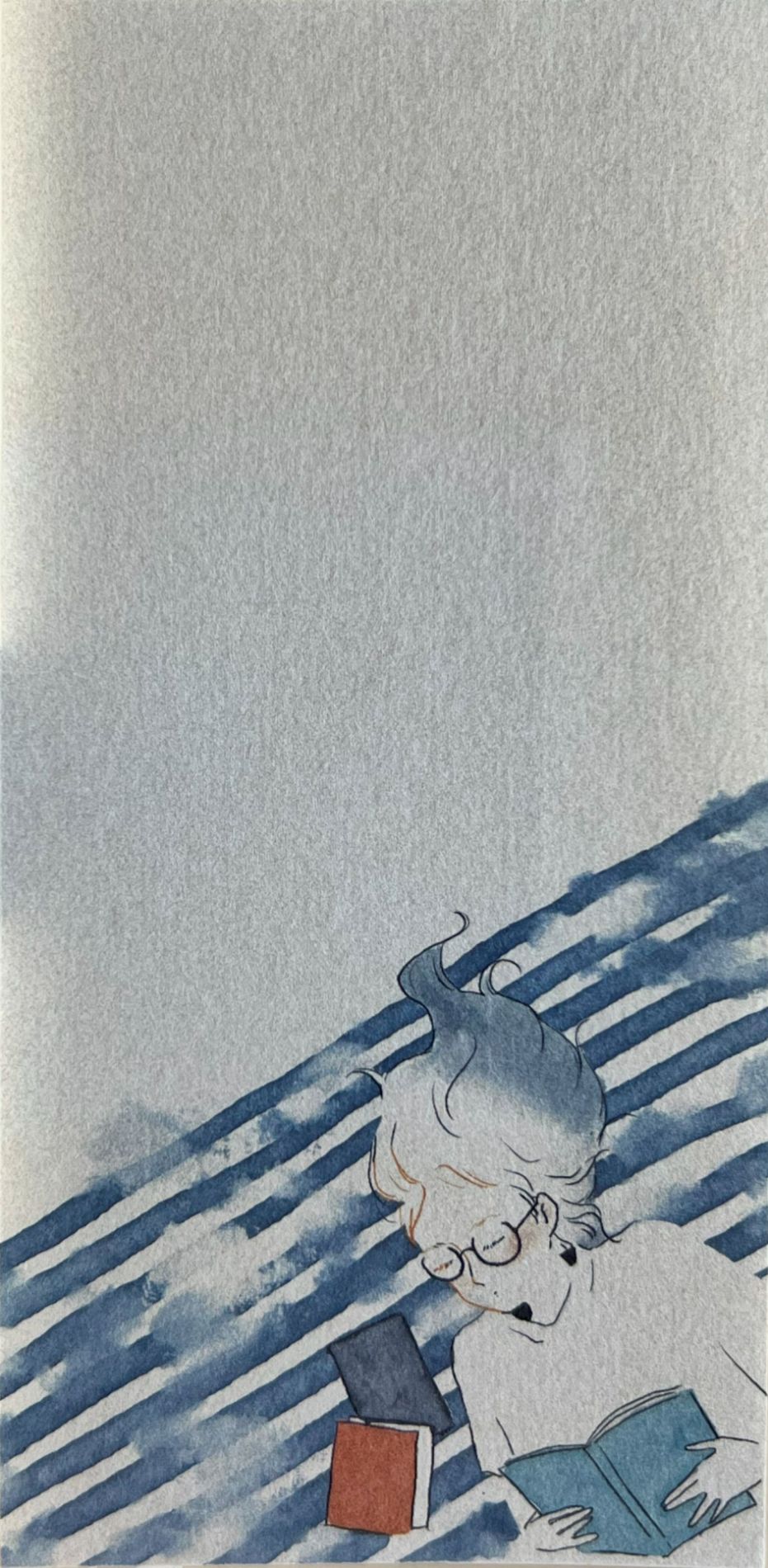 藤巻佐有梨による、穏やかな生活の一瞬を描いた美濃和紙一筆箋
Ichibitsusen letter pad by Sayuri Fujimaki depicting gentle moments of everyday life on Mino washi