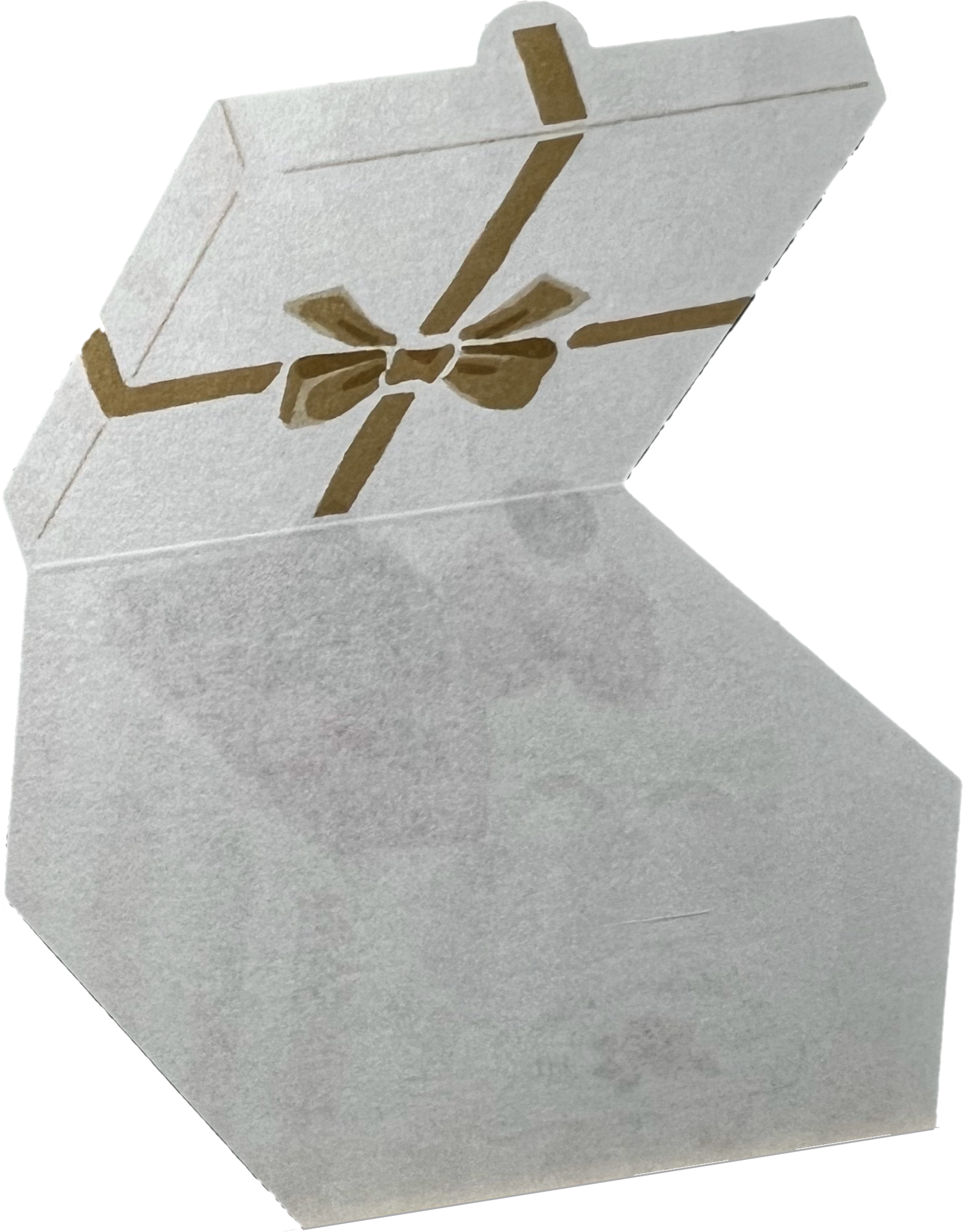ケーキ入りギフトボックス型ミニ便箋（折りたたみ式、オトメ時間シリーズ）
Foldable mini letter paper shaped like a cake gift box (Otome Jikan series)